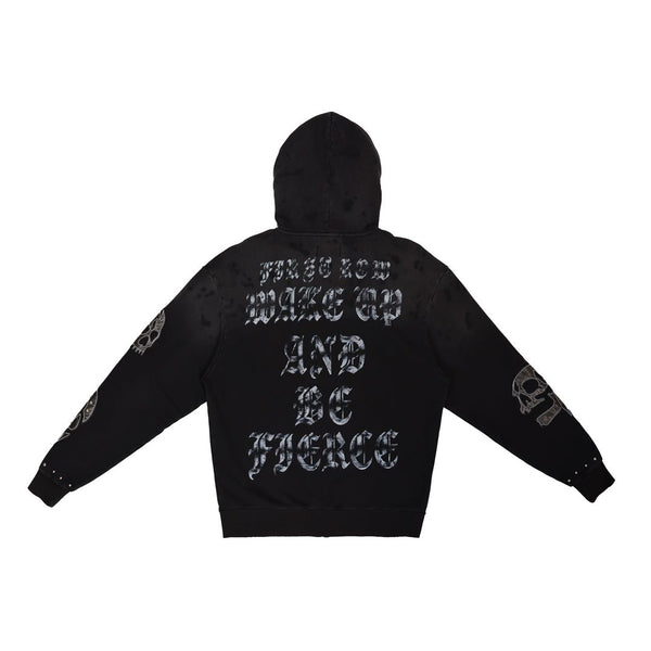 Wake Up Zip Up - Black