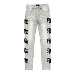 Monogram Denim - Grey