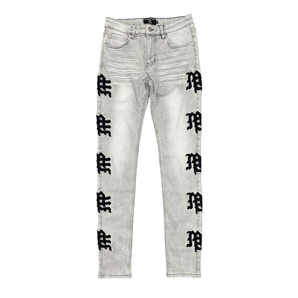 Monogram Denim - Grey