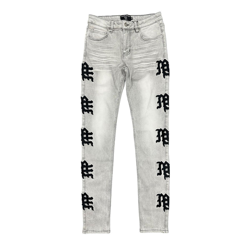 Monogram Denim - Grey