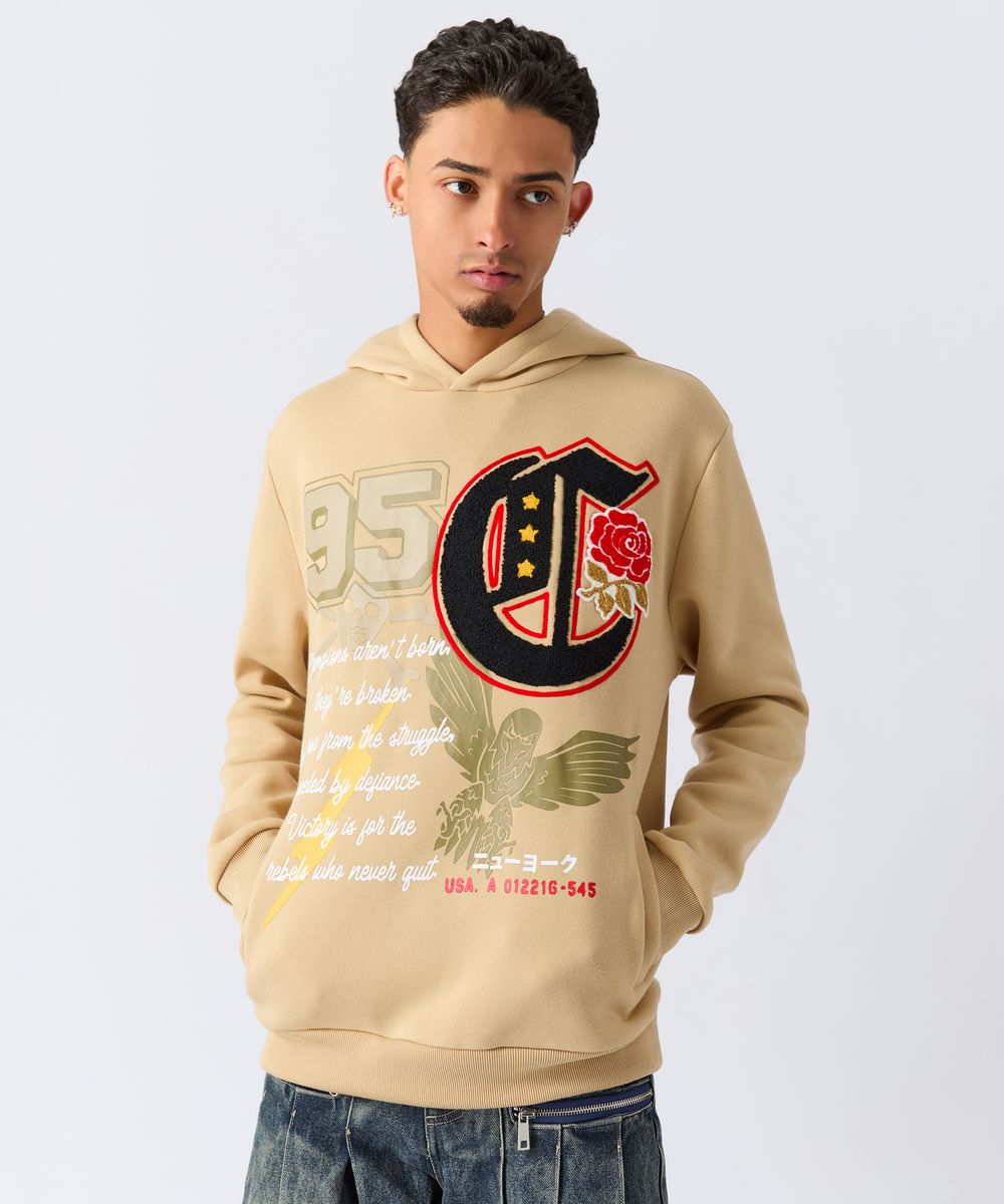 Chenille Hoodie - Tan