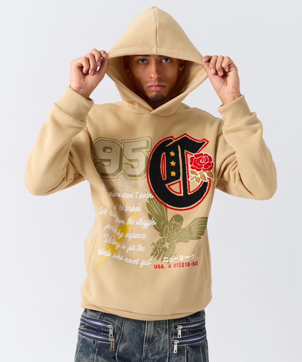 Chenille Hoodie - Tan