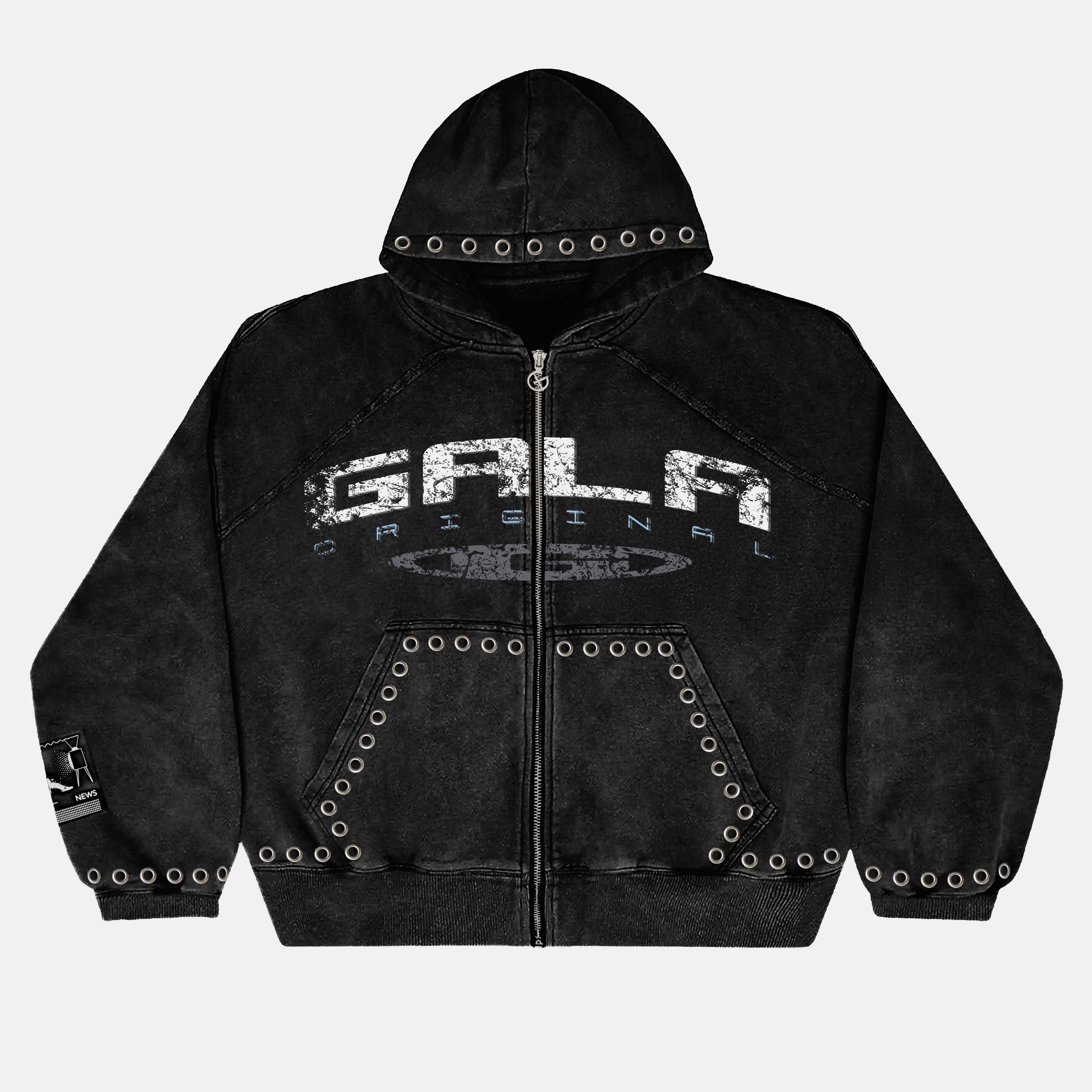 "HARPY" GROMMET HOODIE blc