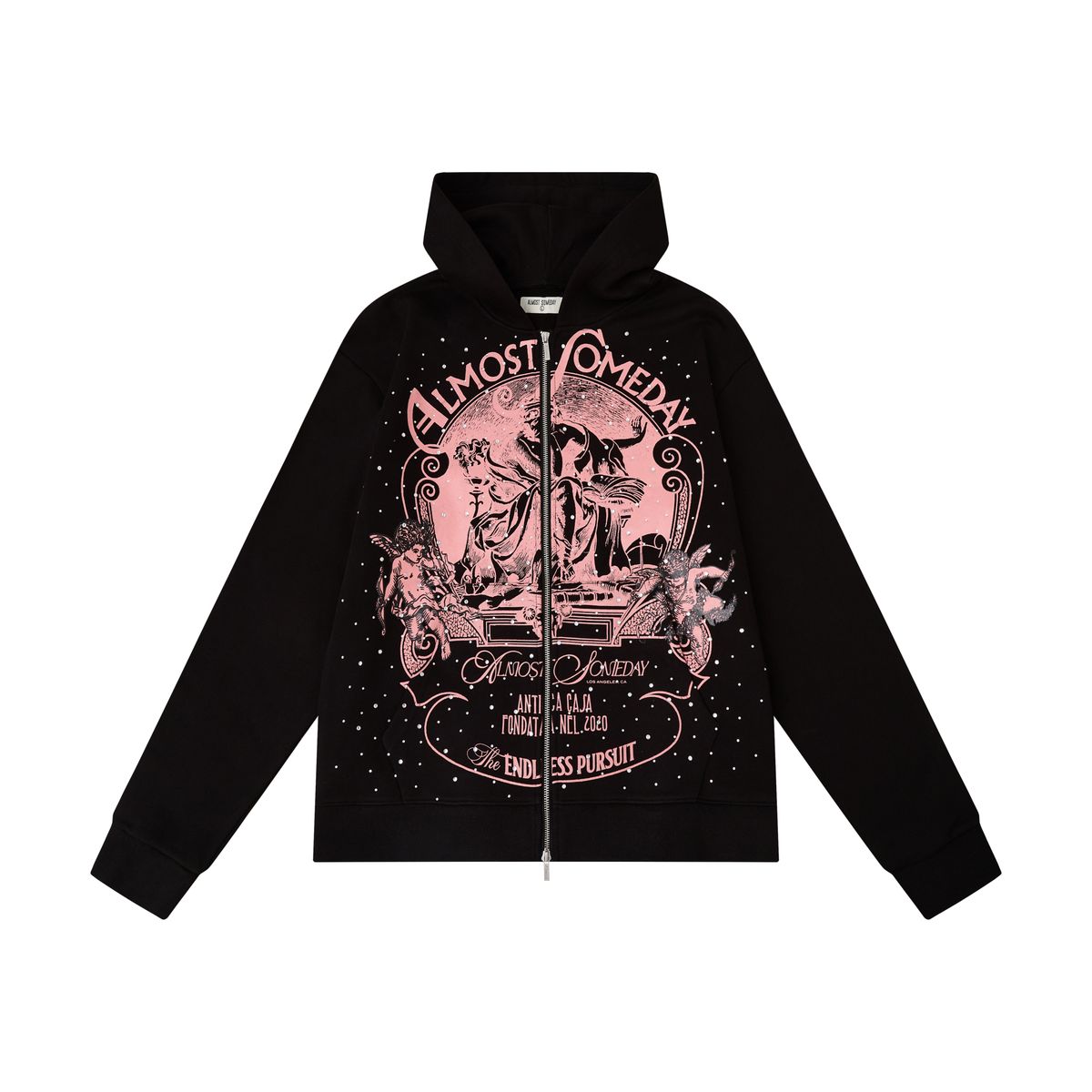 Lavish Zip Up - Black