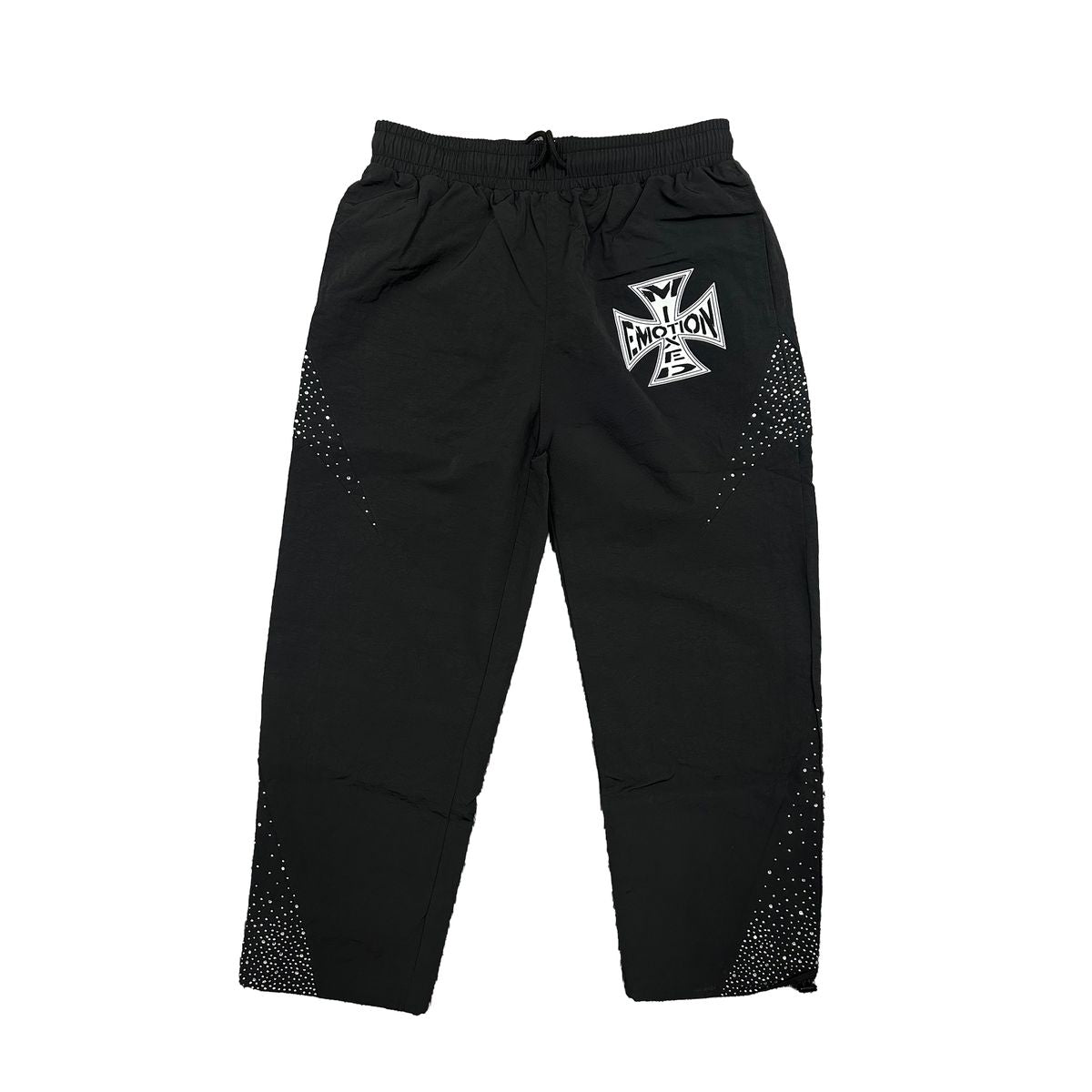 Mixed Emotion Nylon Pants - Black