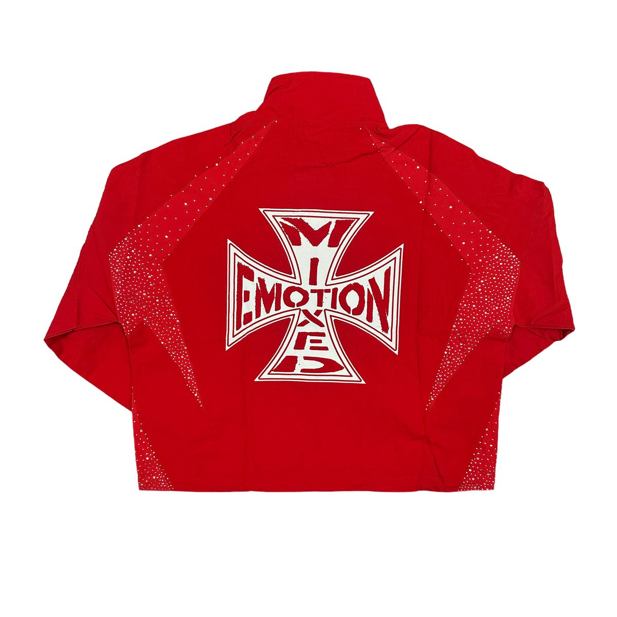 Mixed Emotion Nylon Jacket - Red