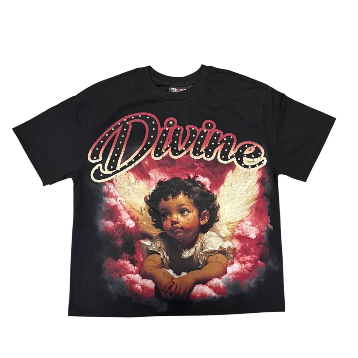 Divine Tee - Black/Red