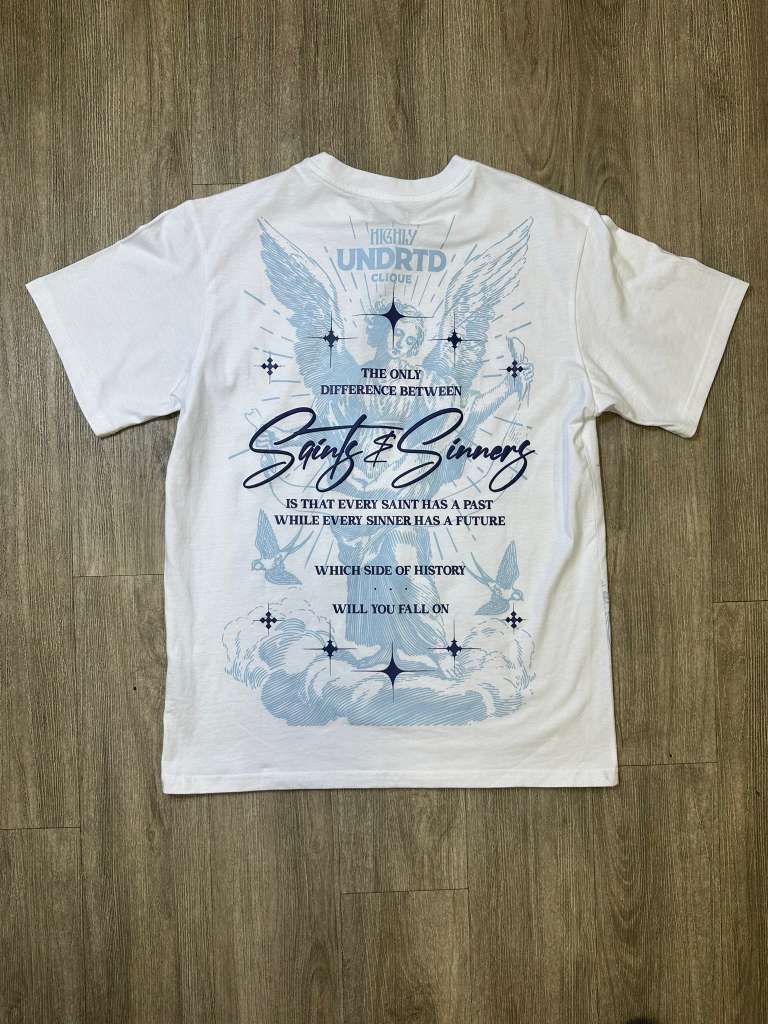 Saints And Sinners Tee - White