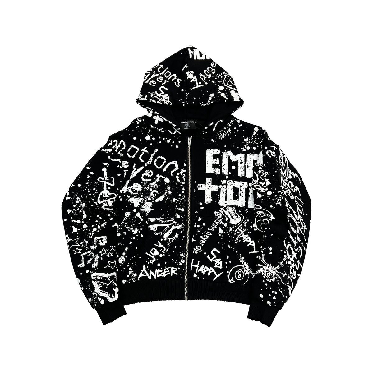 Graffiti Hoodie - Black
