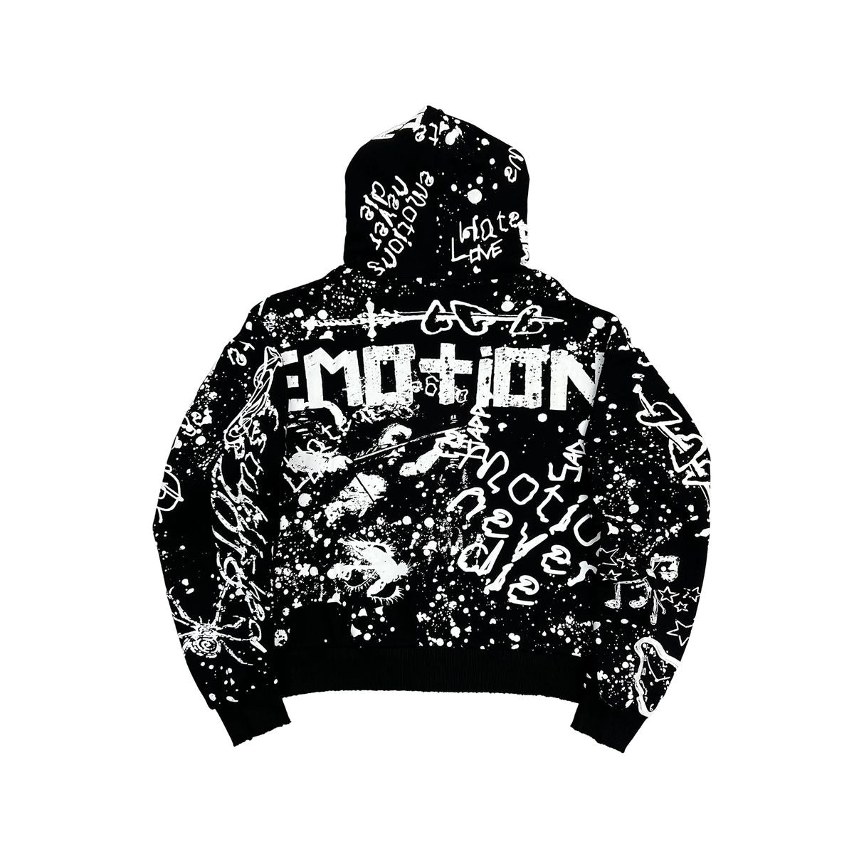 Graffiti Hoodie - Black