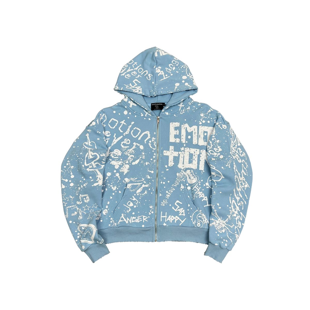 Graffiti Hoodie - Blue