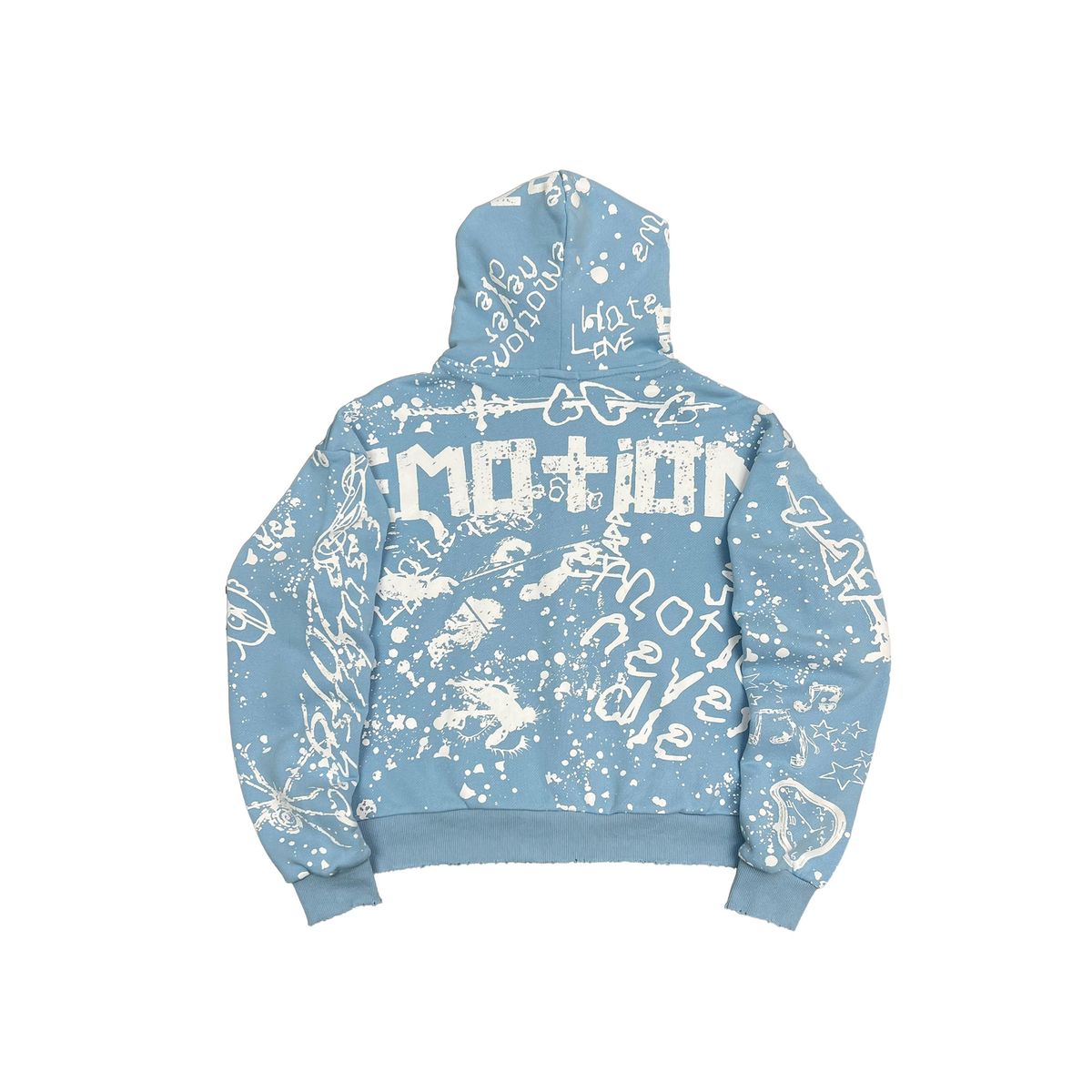 Graffiti Hoodie - Blue