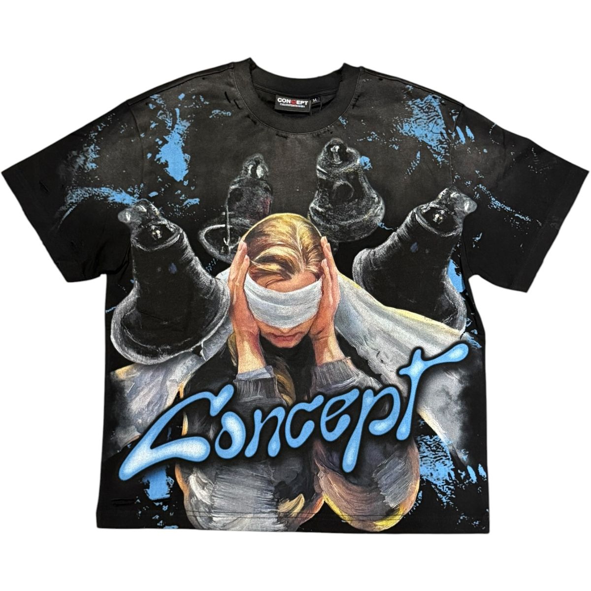 Silence Tee - Black Wash