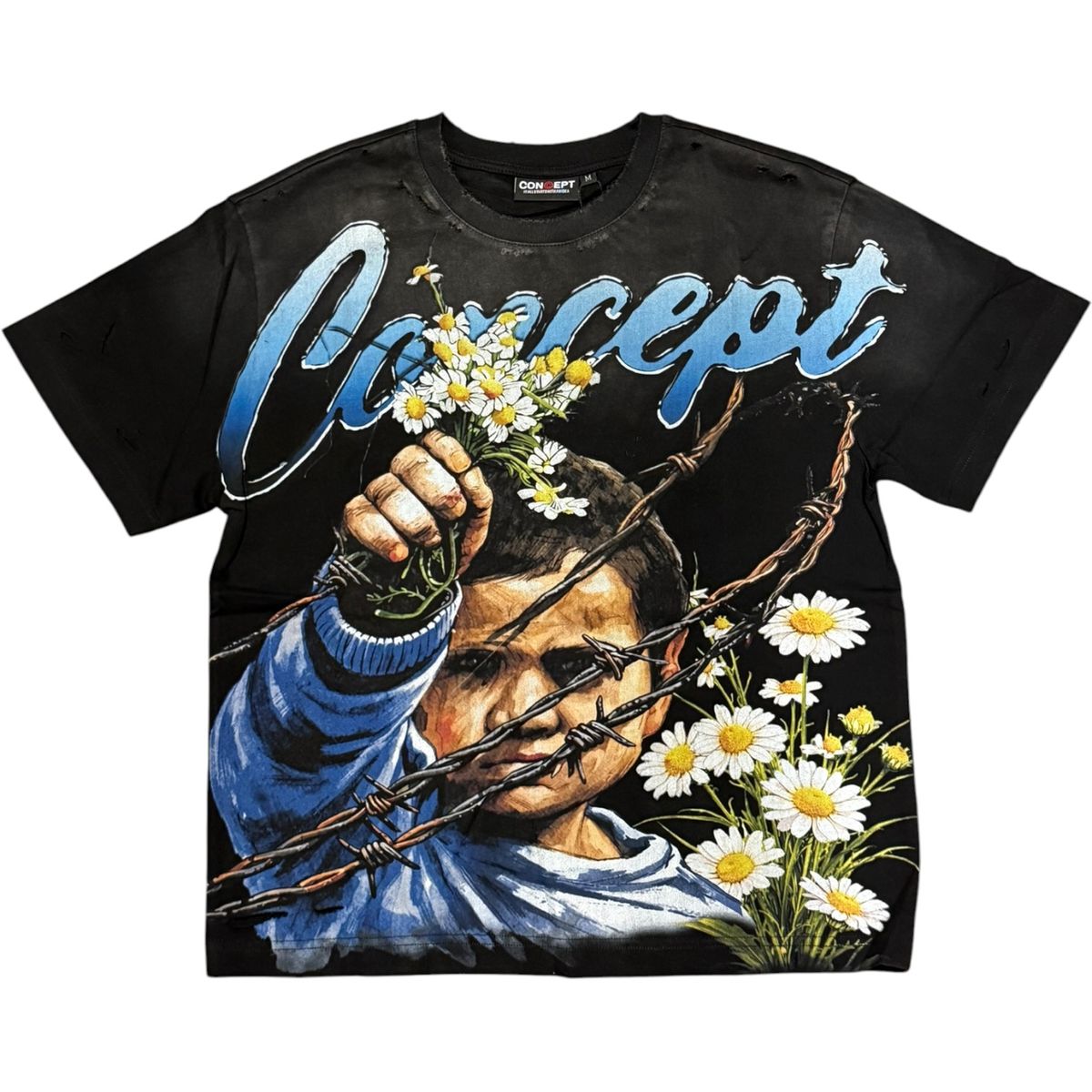Flowers Tee - Black