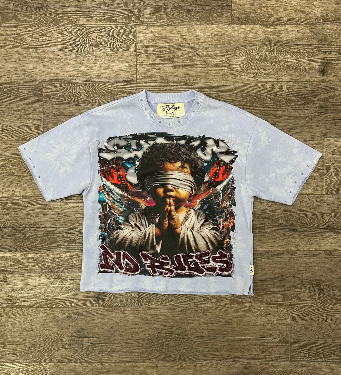 Sinners Club T-Shirt - Sky Blue