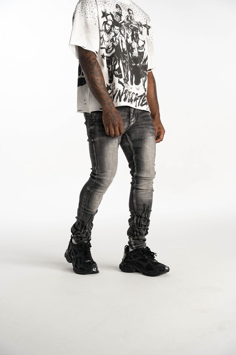 Flame faded black