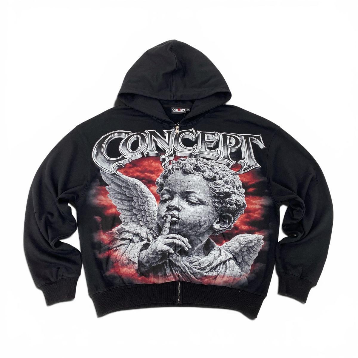 Cherub Hoodie 2 - Black/Red