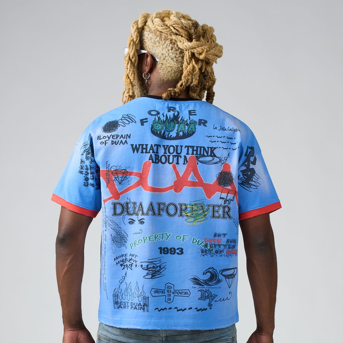 Thoughts Tee - Blue