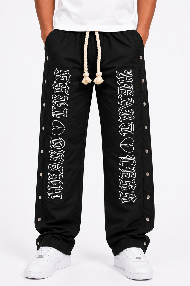 Heartless Nylon Track Pant - Black