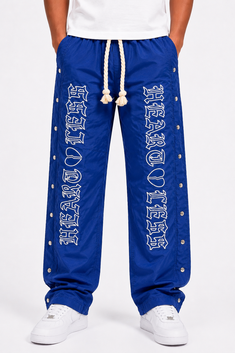 Heartless Nylon Track Pant - Blue