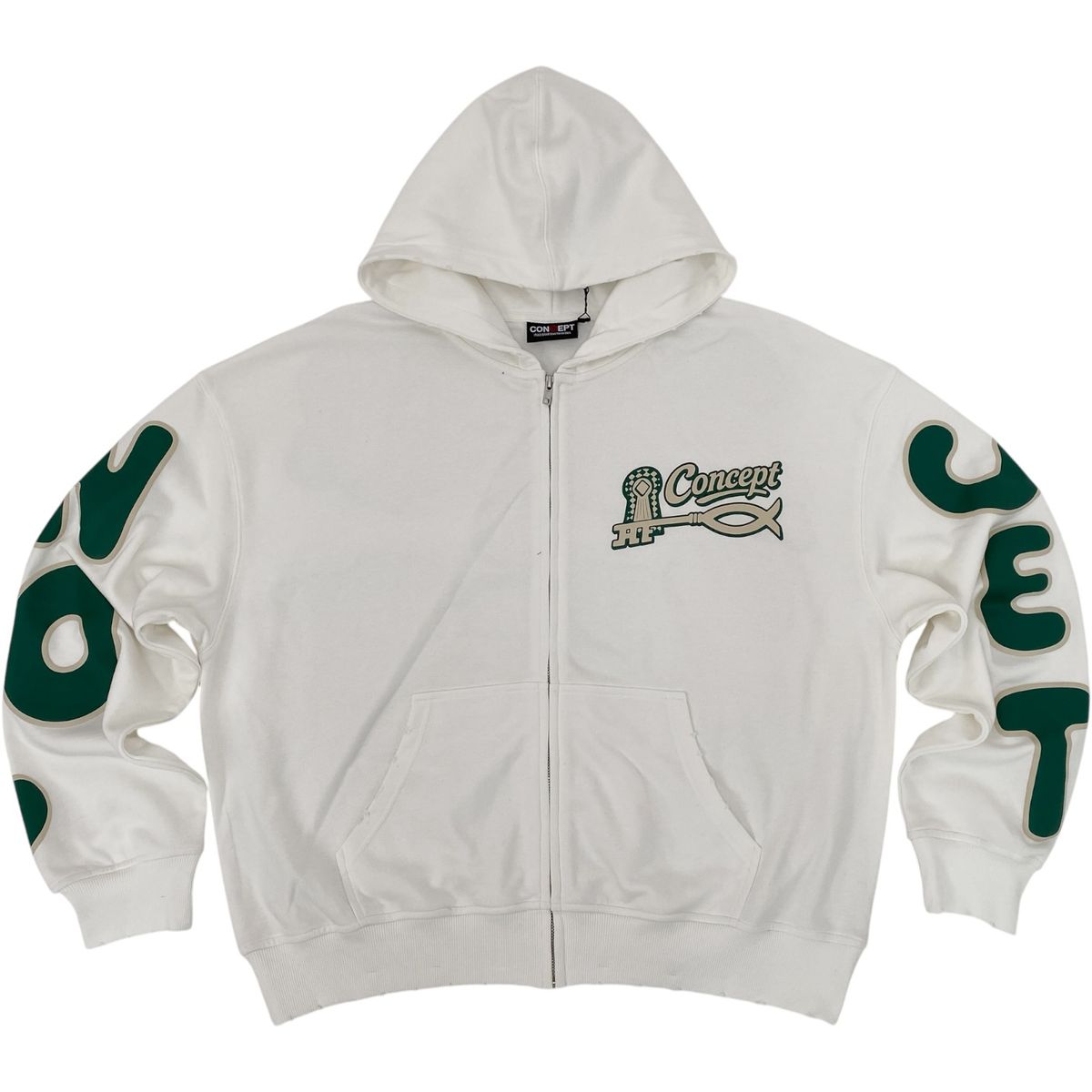 Faith Zip Up - White