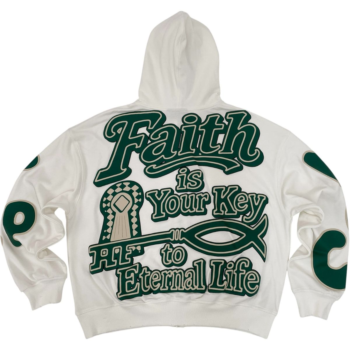 Faith Zip Up - White