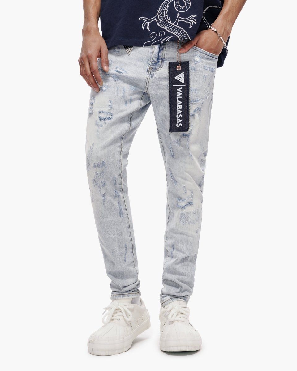 Collage Jean - Lt Blue Wash