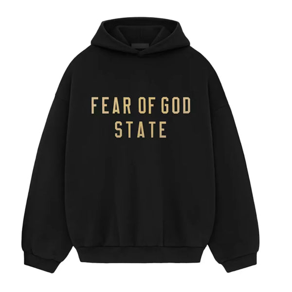 Fear Of God Essentials Hoodie - Black/Gold