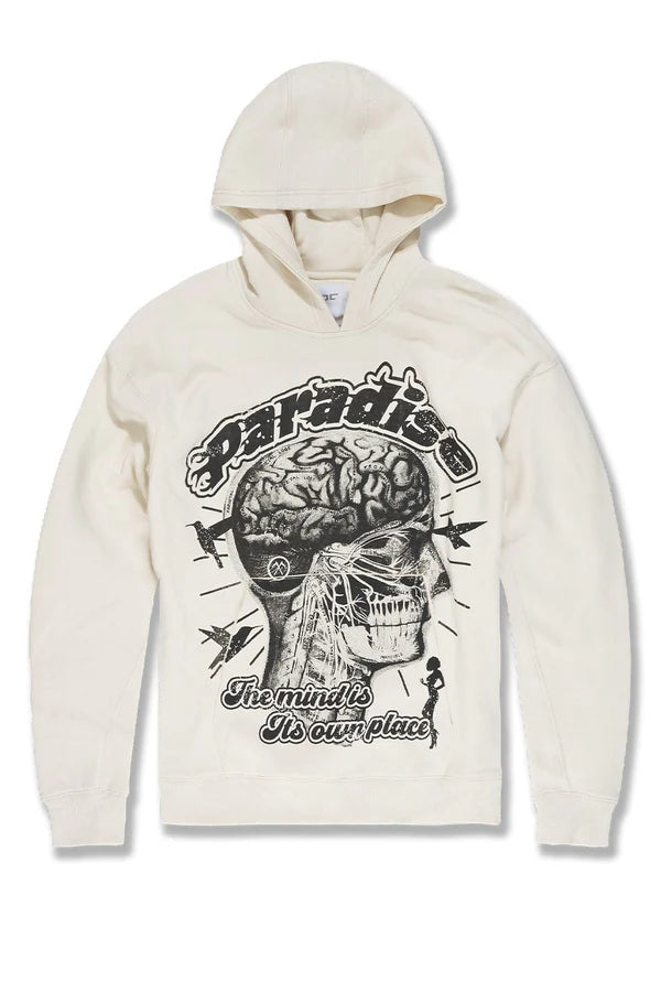 Cranial Paradise Pullover Hoodie cream