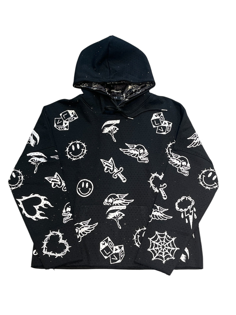 Iced Out Hoodie - Black