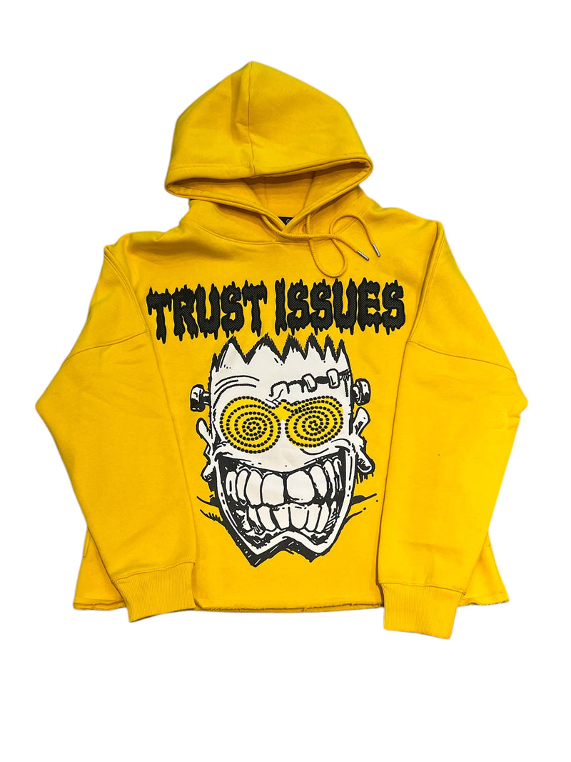 Trust Issues Cropped Hoodie - Multiple Colors