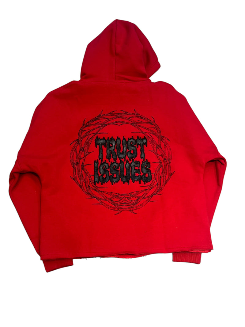 Trust Issues Cropped Hoodie - Multiple Colors