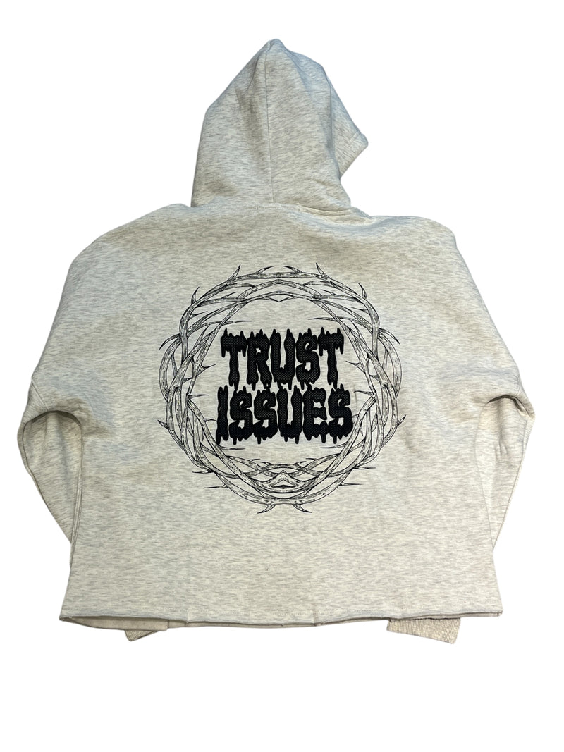 Trust Issues Cropped Hoodie - Multiple Colors