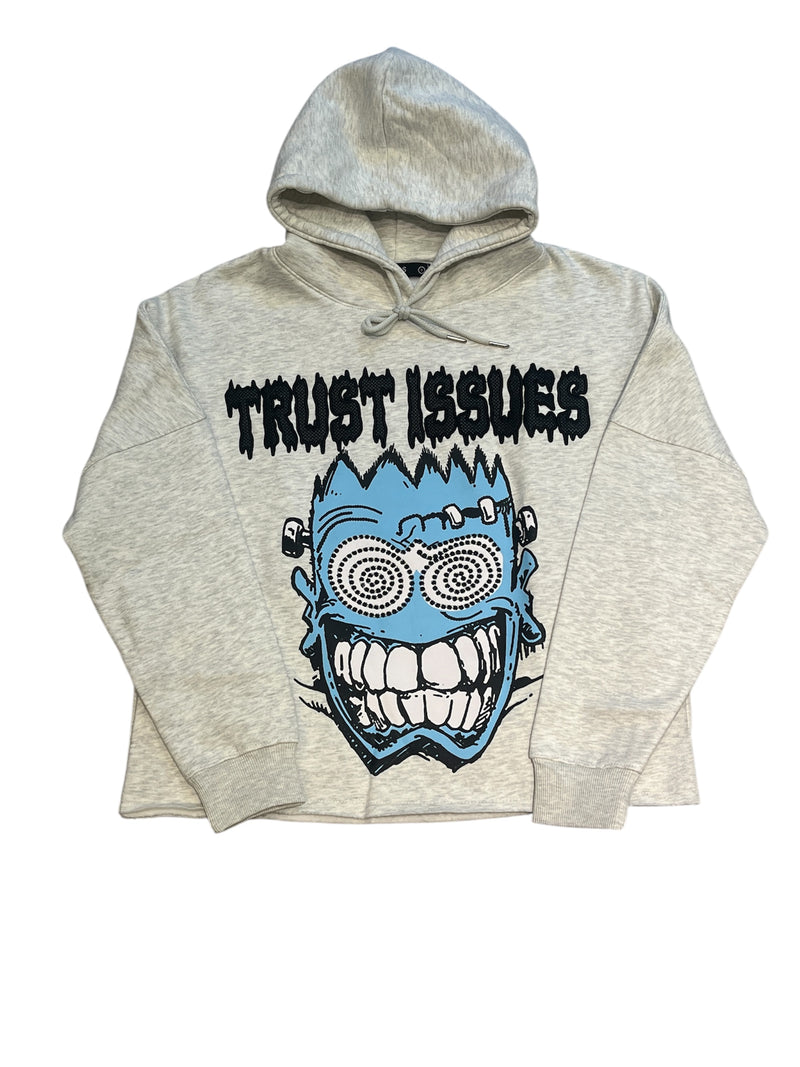 Trust Issues Cropped Hoodie - Multiple Colors