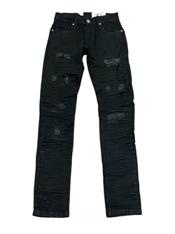 Evolution Tiger Wash Jeans - Black