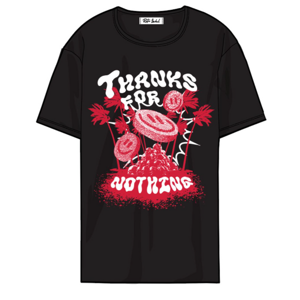 Thanks For Nothing Tee - Black/Red