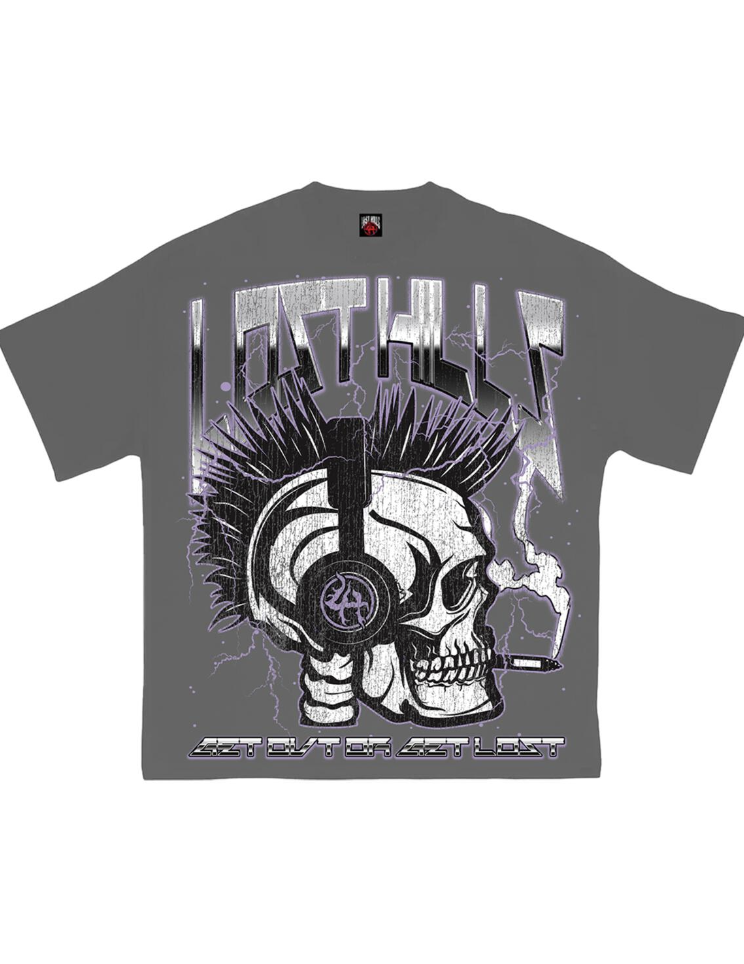 Skull Rocker Tee - Grey