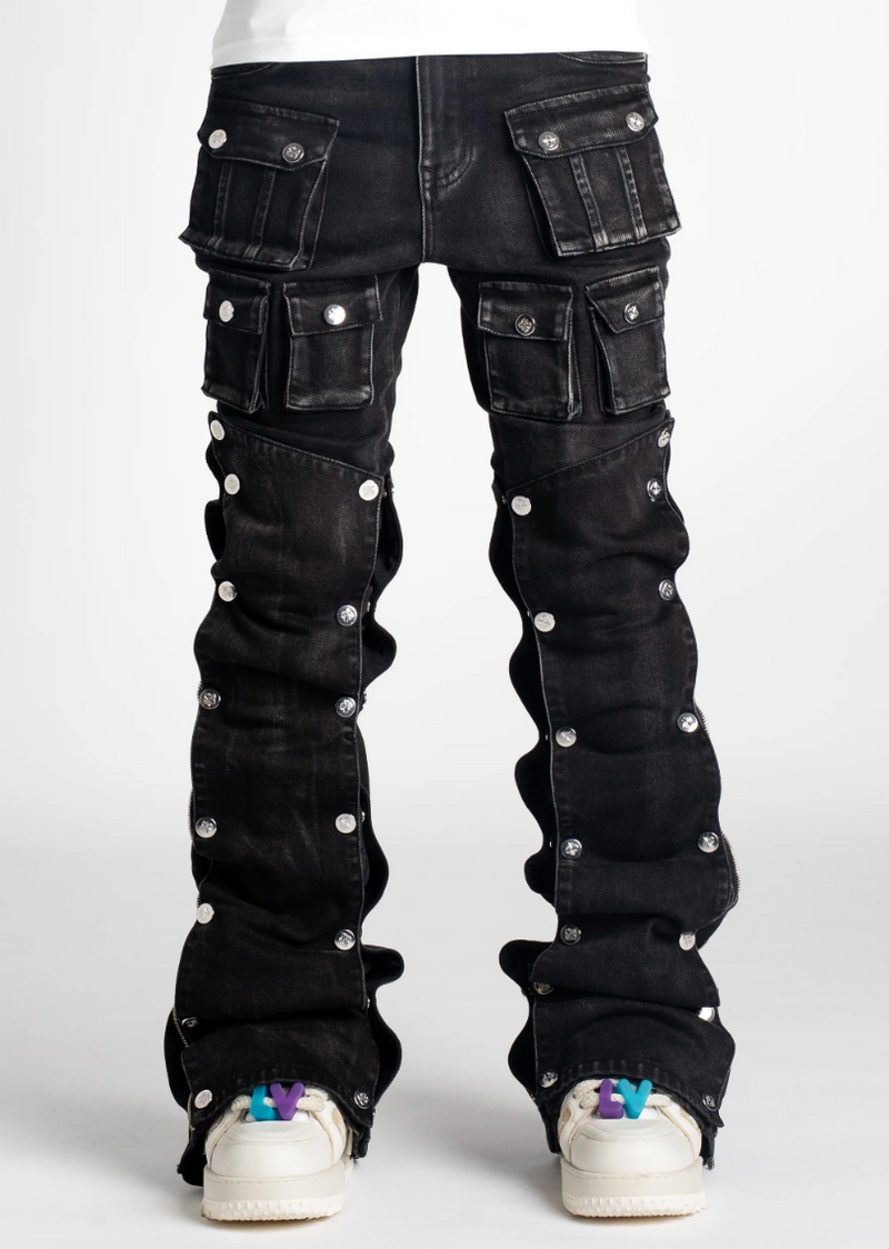 Iron Grey Premium Stacked Denim