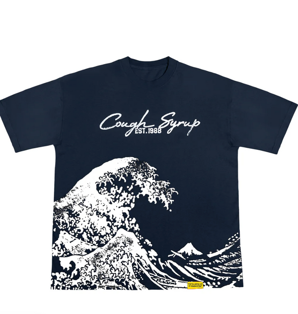 Wave Tee - Navy