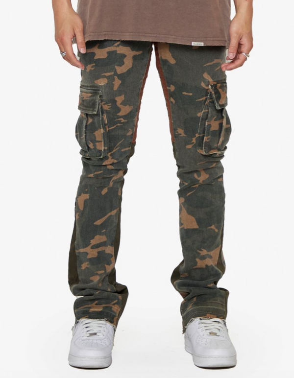 Courage Camo Stacked Denim - Olive Camo