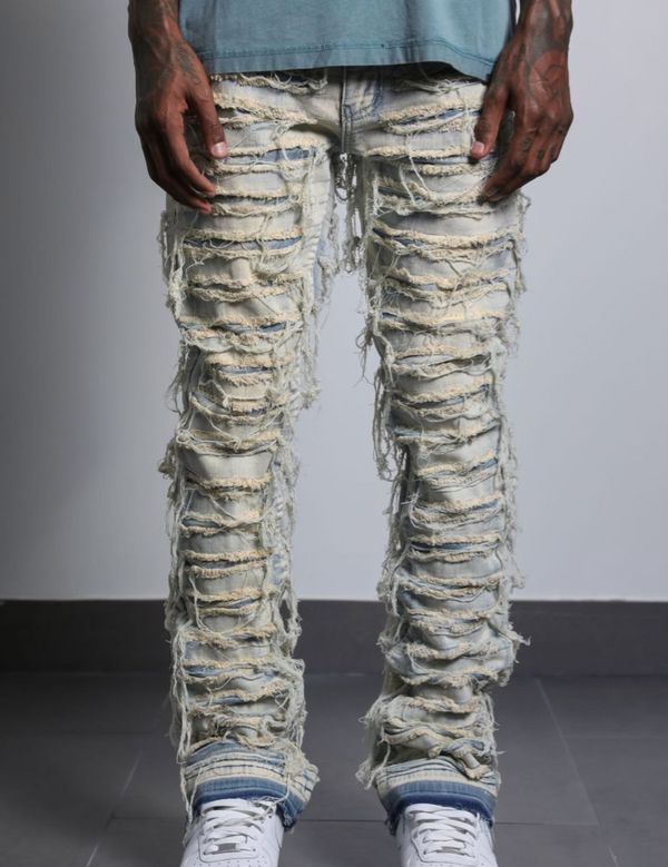 Jawad LT wash Stacked Jean