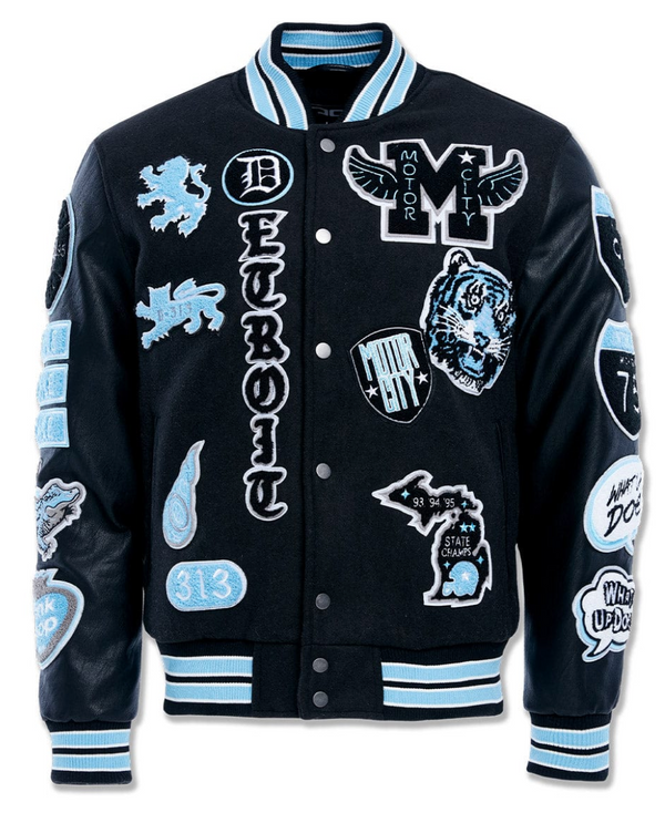 Motown Varsity Jacket - Lions Blue