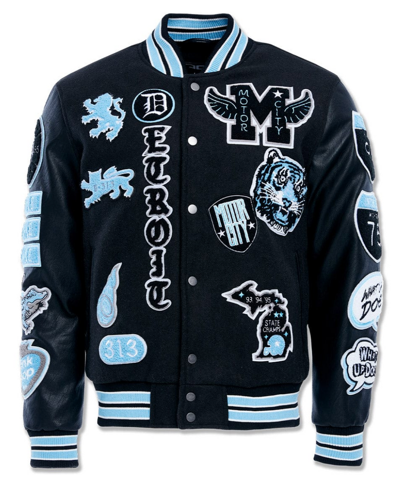 Motown Varsity Jacket - Lions Blue