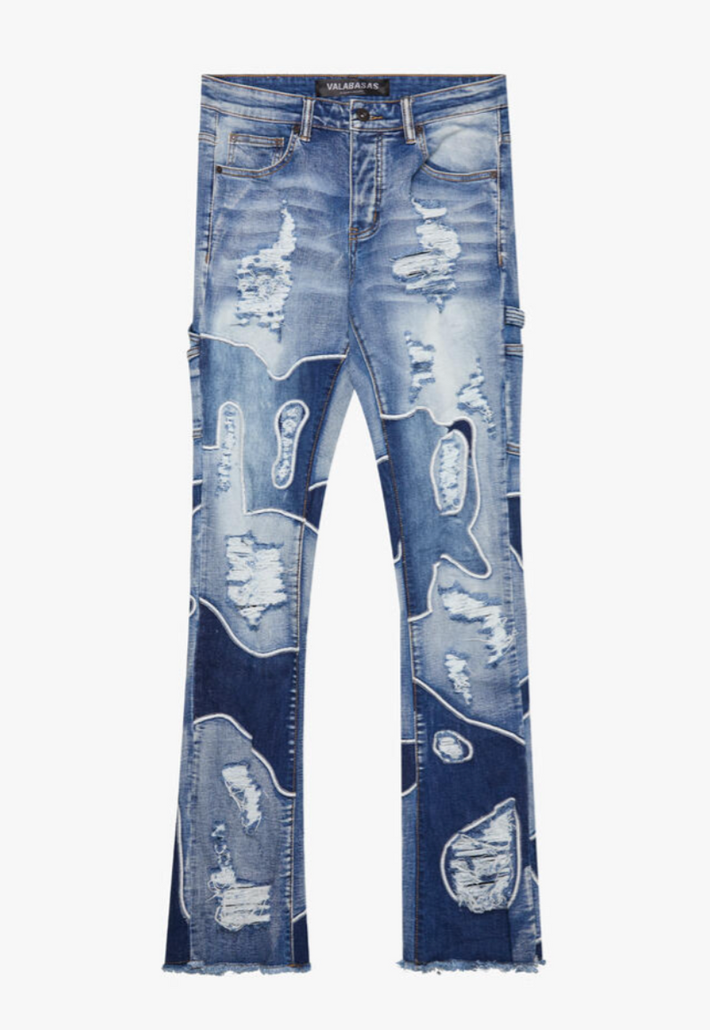 Artic Splash Stacked Jean