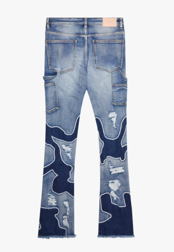 Artic Splash Stacked Jean