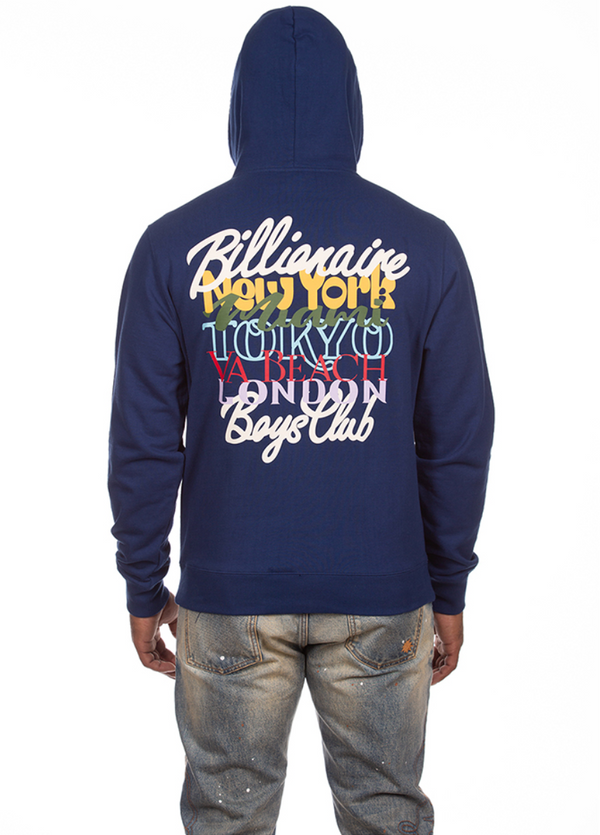 World Tour Hoodie - Navy Blue