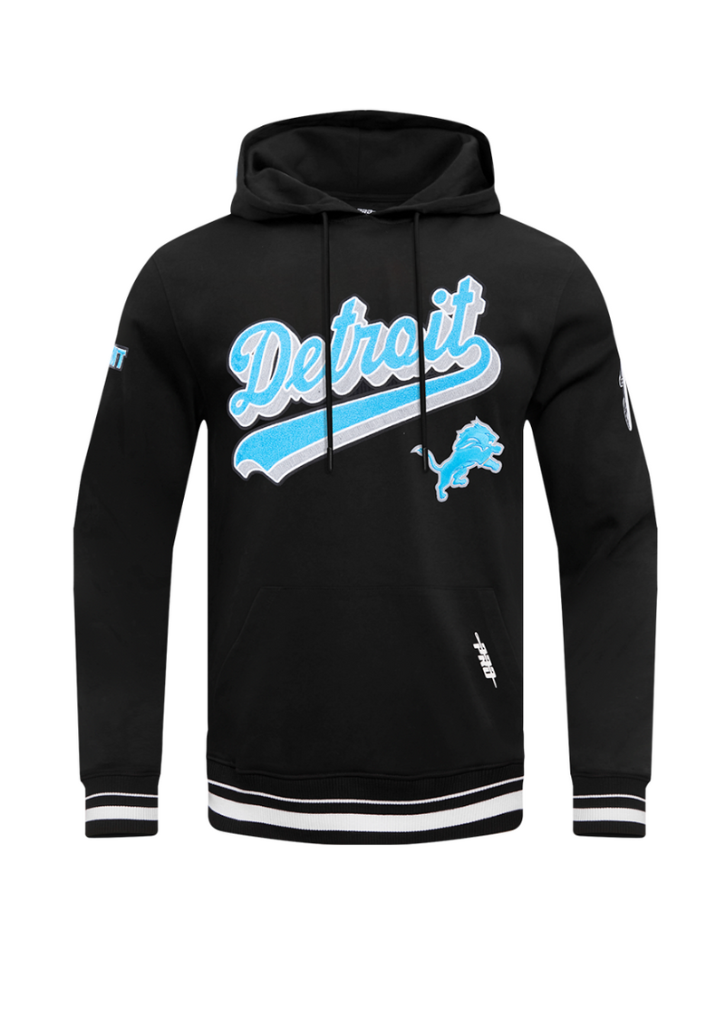 Lions Script Hoodie - Black