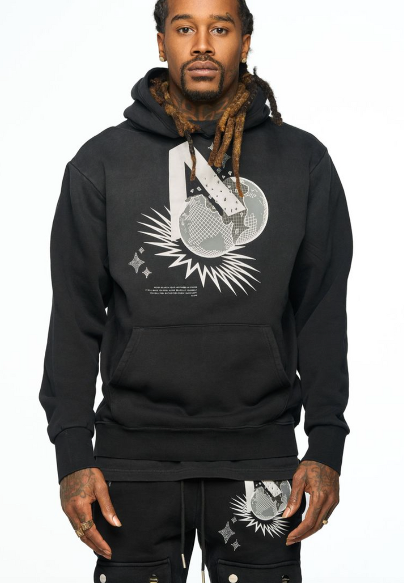 Lonely World Hoodie - Black