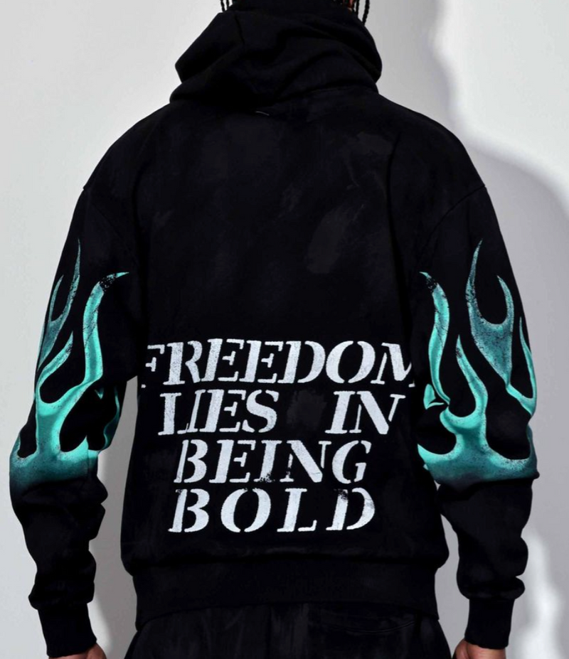 Freedom Is Not Free Flame Hoodie