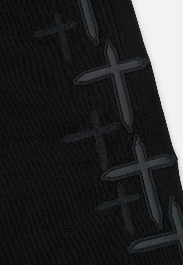 Bryant Black Crosses Denim